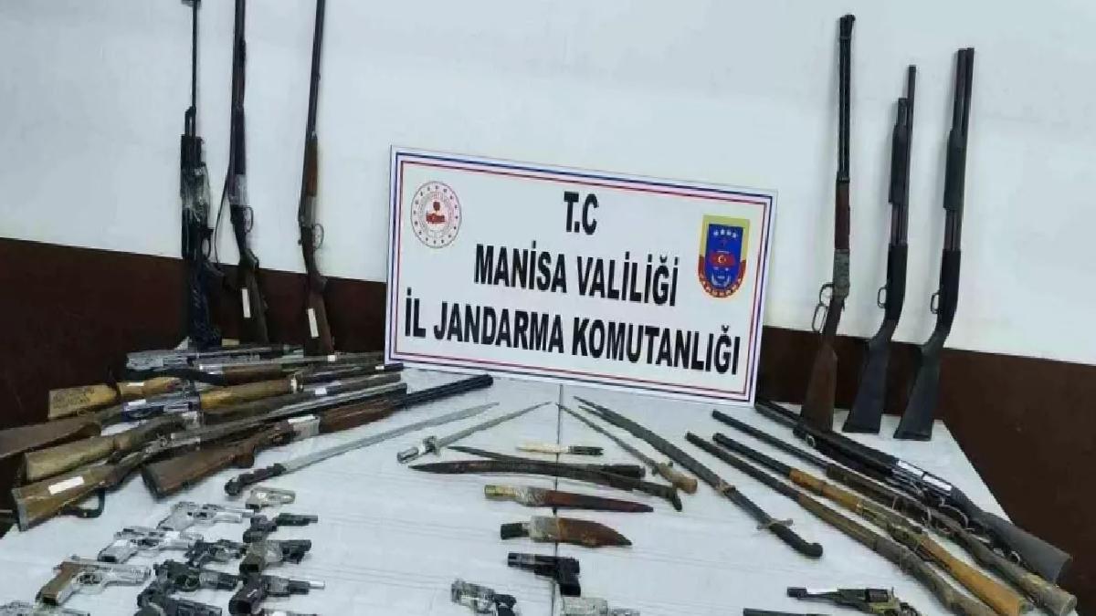 Manisa’da Ruhsatsız Silah Operasyonu