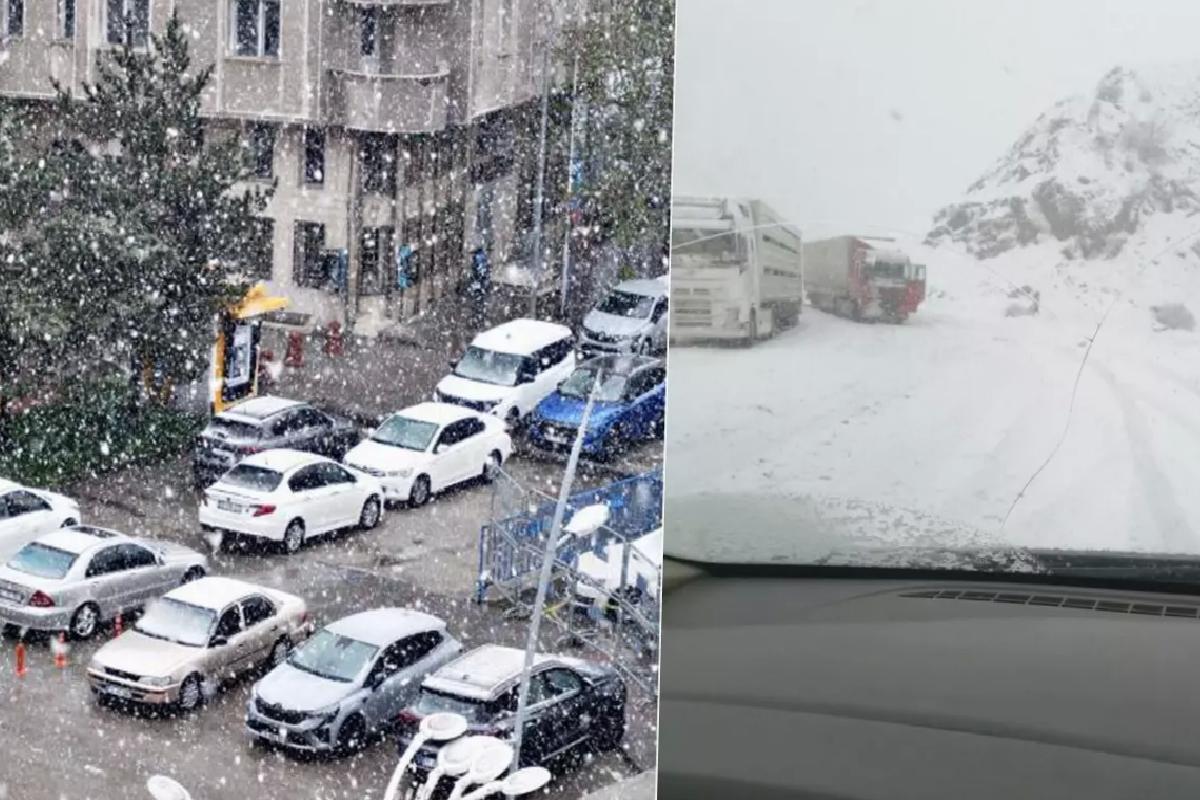 Mayıs ayında kar sürprizi! Kent merkezi beyaza büründü