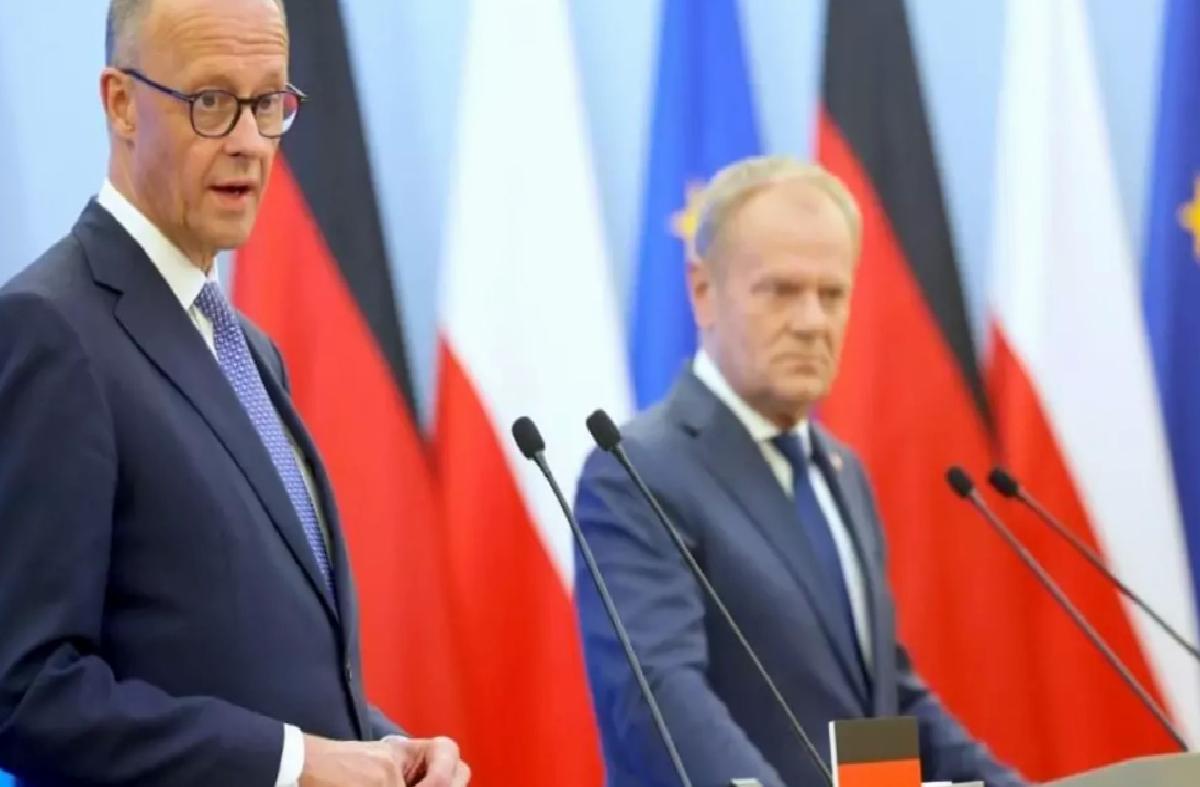 Merz, Polonya’da Tusk ile Görüştü