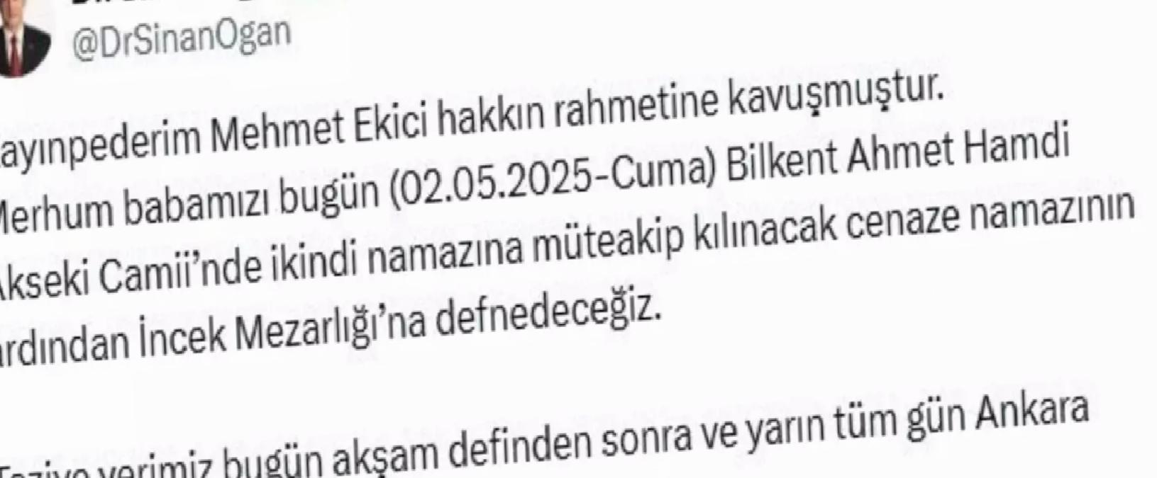 MHP’li Milletvekili Mehmet Ekici Hayatını Kaybetti
