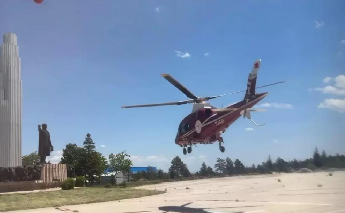 Mide Kanaması Geçiren Hasta Hava Ambulansı ile Taşındı