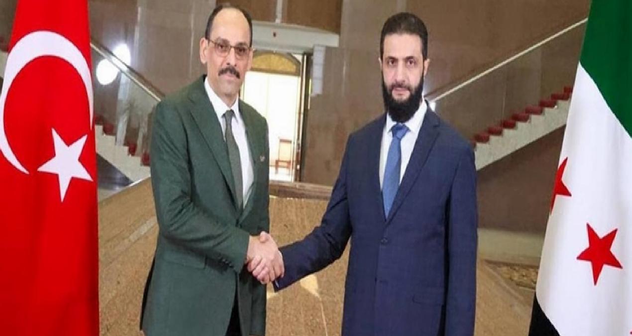 MİT Başkanı Kalın Suriye Devlet Başkanı Şara ile görüştü