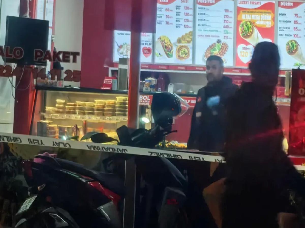 Motosikletli saldırgan iş yerinde bir kişiyi vurdu