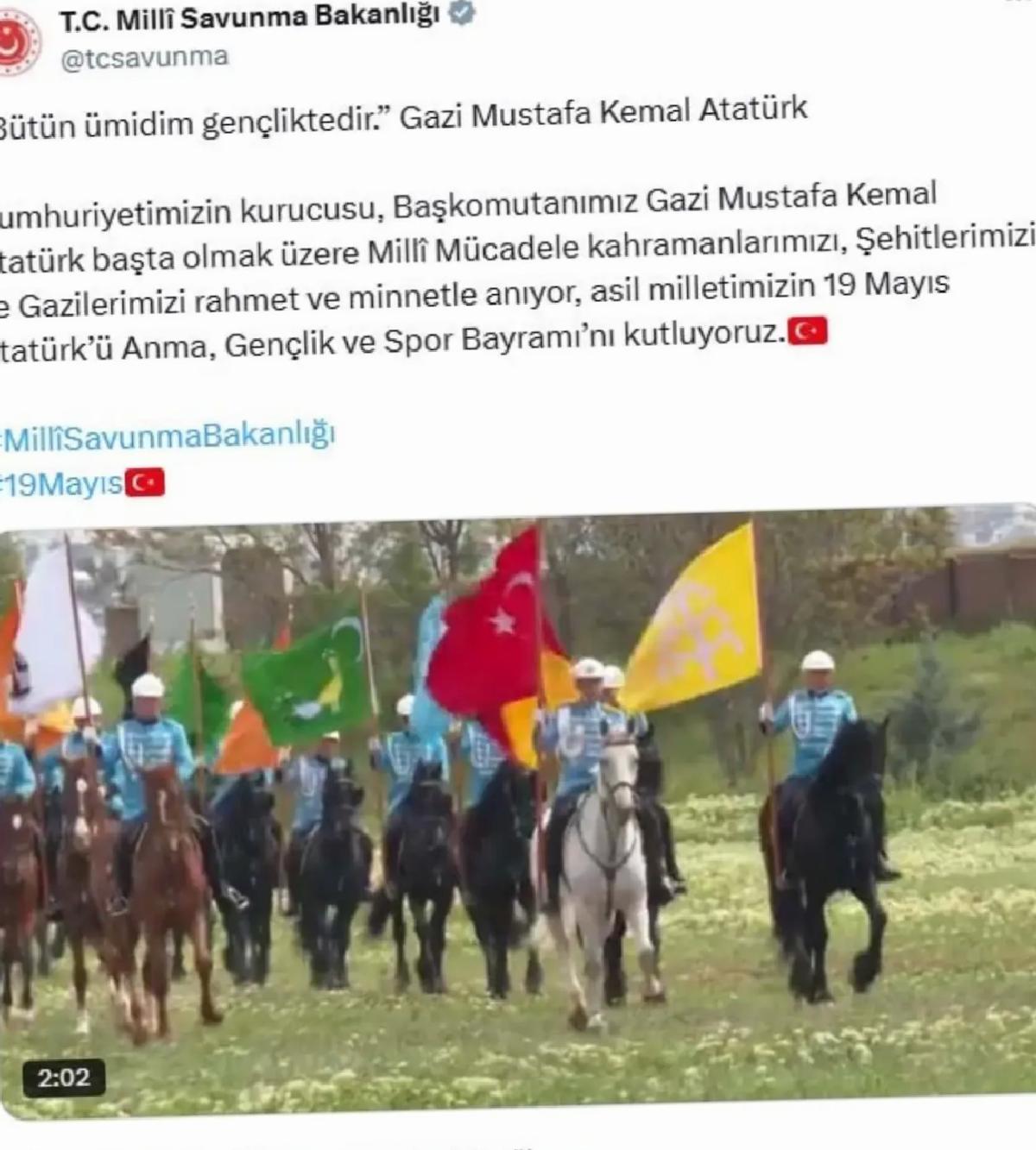 MSB’den 19 Mayıs Atatürk’ü Anma, Gençlik ve Spor Bayramı’na özel klip