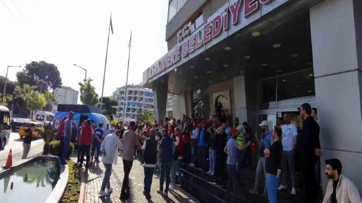 Narlıdere Belediyesi İşçileri Grevde