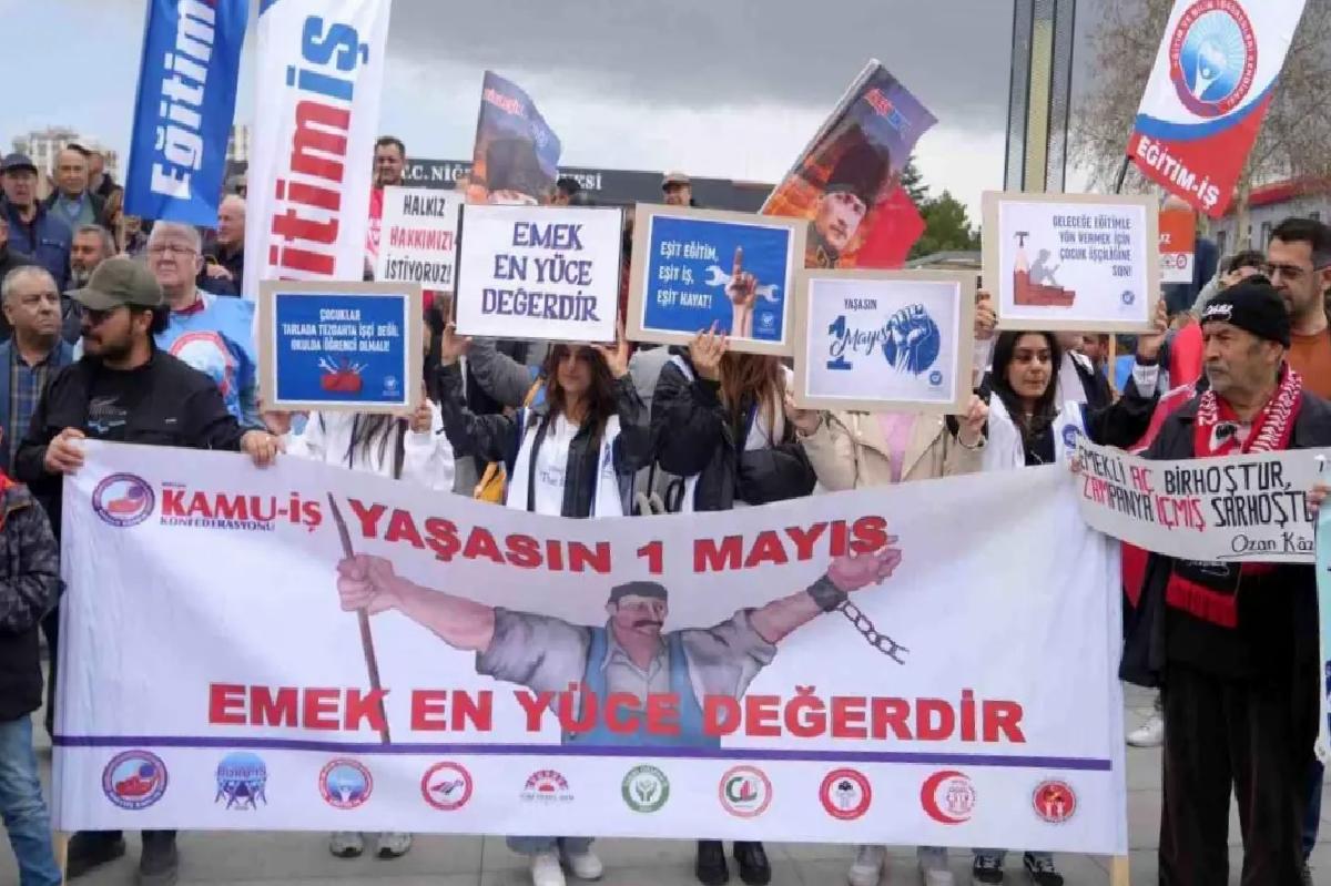 Niğde’de 1 Mayıs Kutlaması