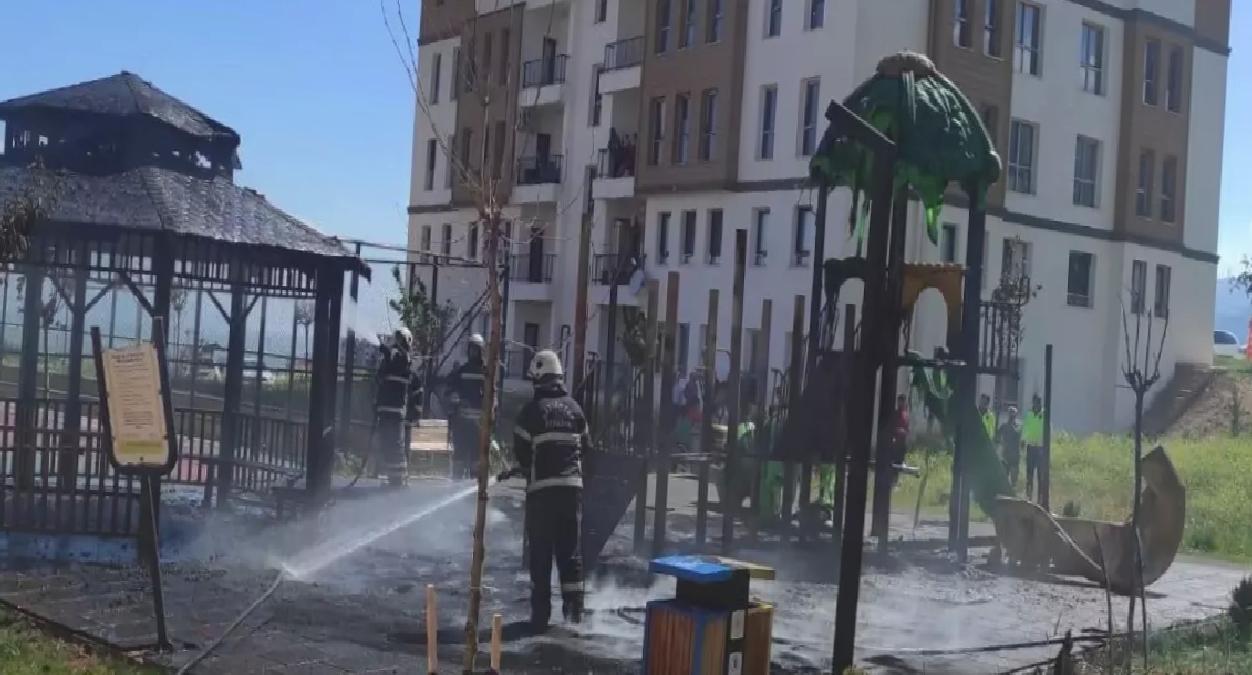Nurdağı’nda Parkta Yangın