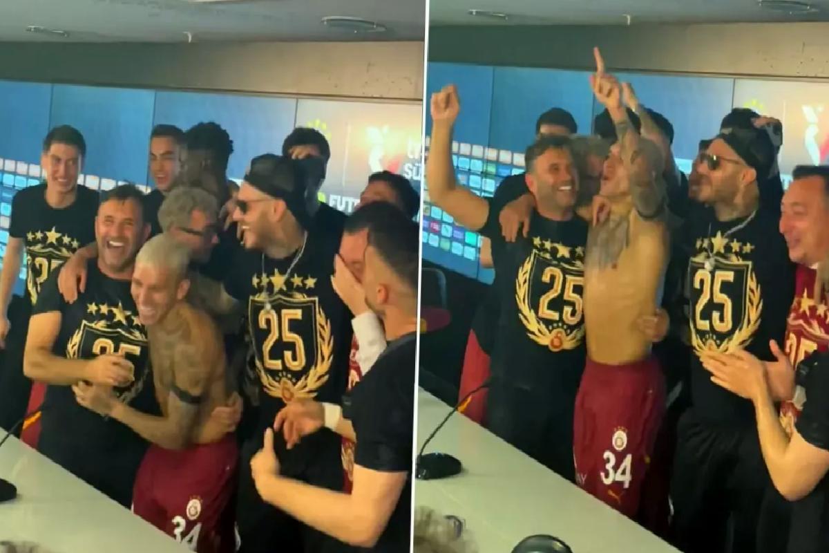 Okan Buruk’u istifaya davet ettiler! İşte futbolcuların basın toplantısını bastığı anlar