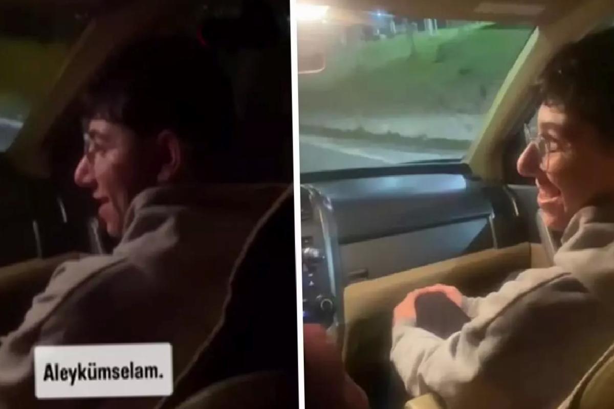 Otostop çekip arabasına bindikleri kişinin kim olduğunu öğrenince büyük şaşkınlık yaşadılar