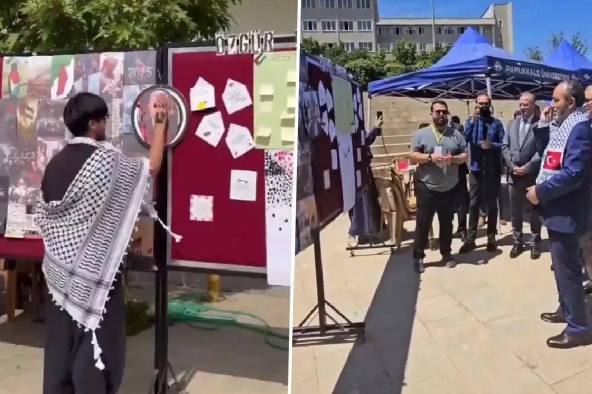 Pamukkale Üniversitesi’nde Filistin’e destek için düzenlenen etkinlik tepki topladı
