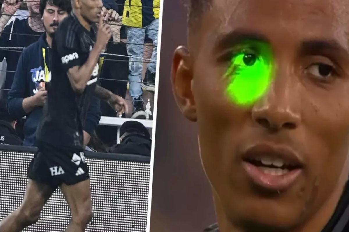 Penaltının başına geçen Gedson Fernandes’e lazer tuttular