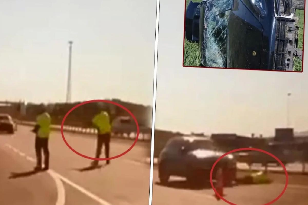Polis Memuruna Çarpıp Kaçan Sürücü Menfezde Yakalandı