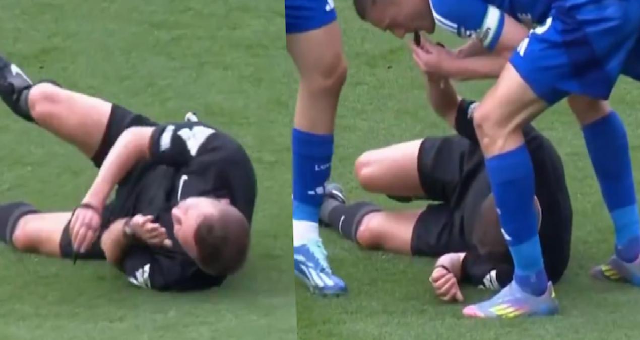 Premier Lig’de ilginç anlar! Düdüğü Vardy çaldı