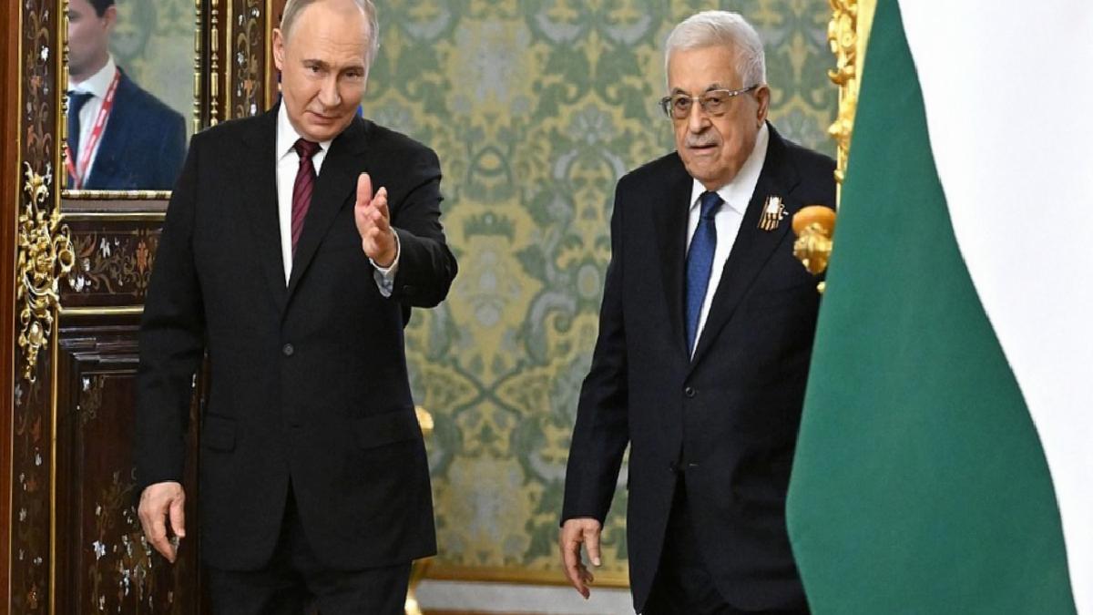 Putin, Filistin Devlet Başkanı Mahmud Abbas ile görüştü