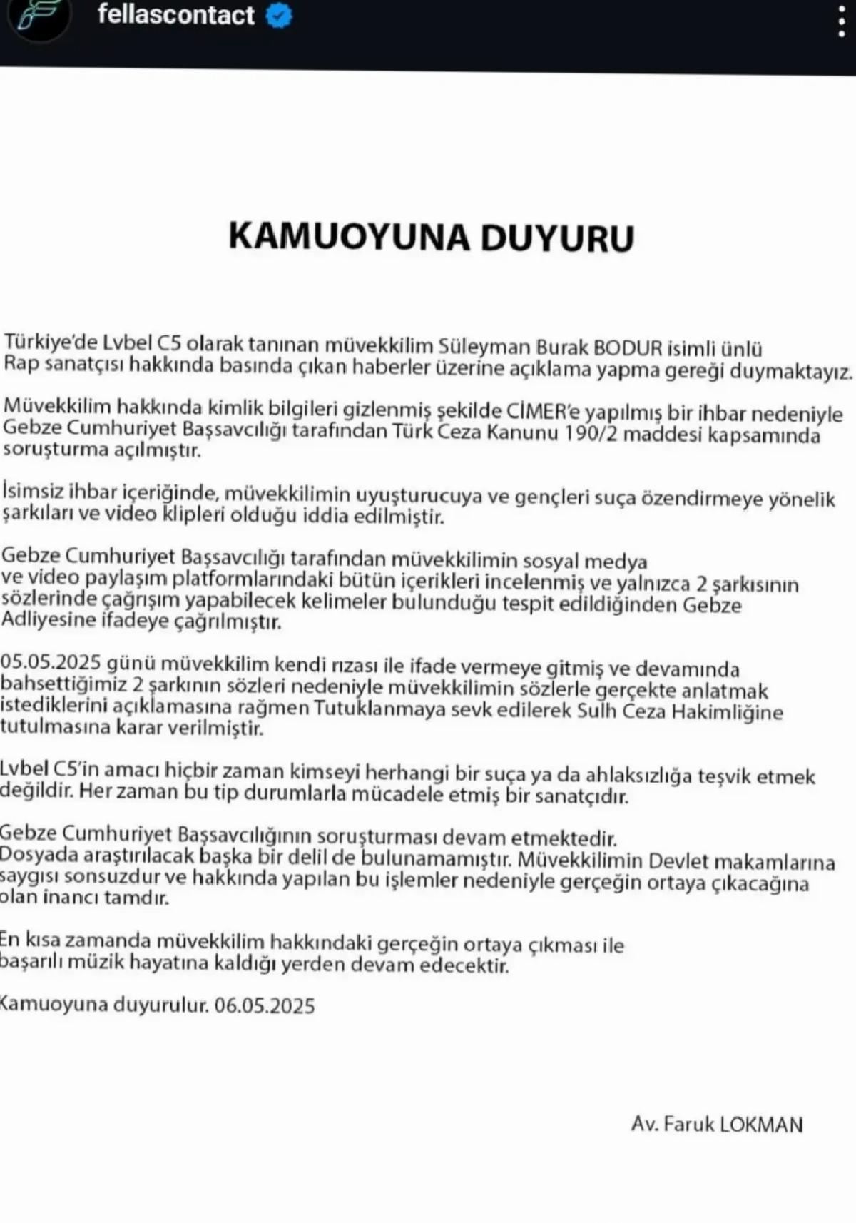 Rap Sanatçısı Suçlamalarla Karşı Karşıya