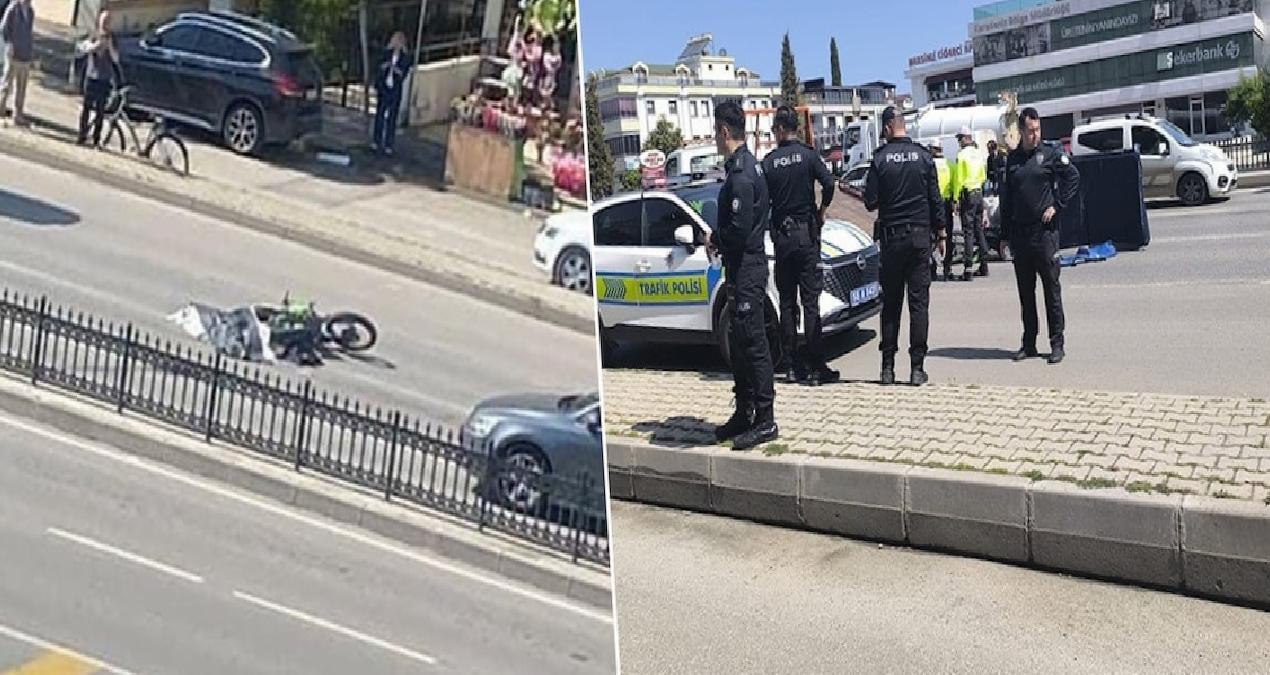 Sağından geçmeye çalıştığı TIR’a çarpan motosikletin sürücüsü öldü