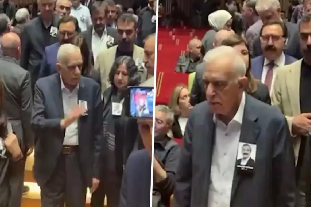 Sağlık sorunlarıyla boğuşan Ahmet Türk, Önder için AKM’ye böyle geldi