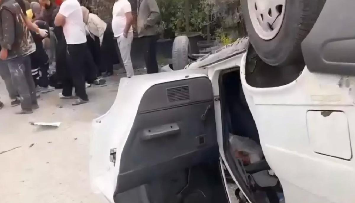 Sakarya’da Ters Dönün Otomobilde Yaralı
