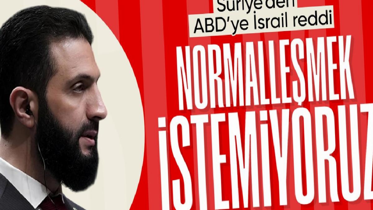 Şam’dan ABD’ye ret: İsrail ile normalleşmek istemiyoruz