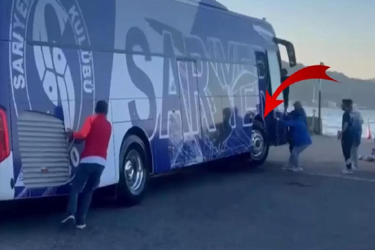 Şampiyon takımın otobüsü devrilmekten son anda kurtuldu