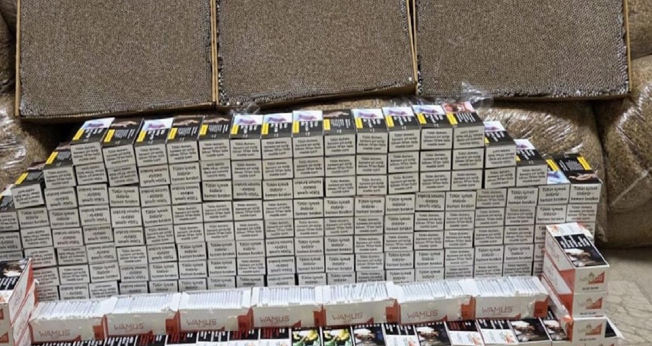 Samsun’da depo baskını! 1 ton 75 kilogram kaçak tütün ele geçirildi