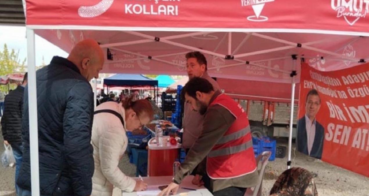 Samsun’da İmamoğlu imzası standına saldırı