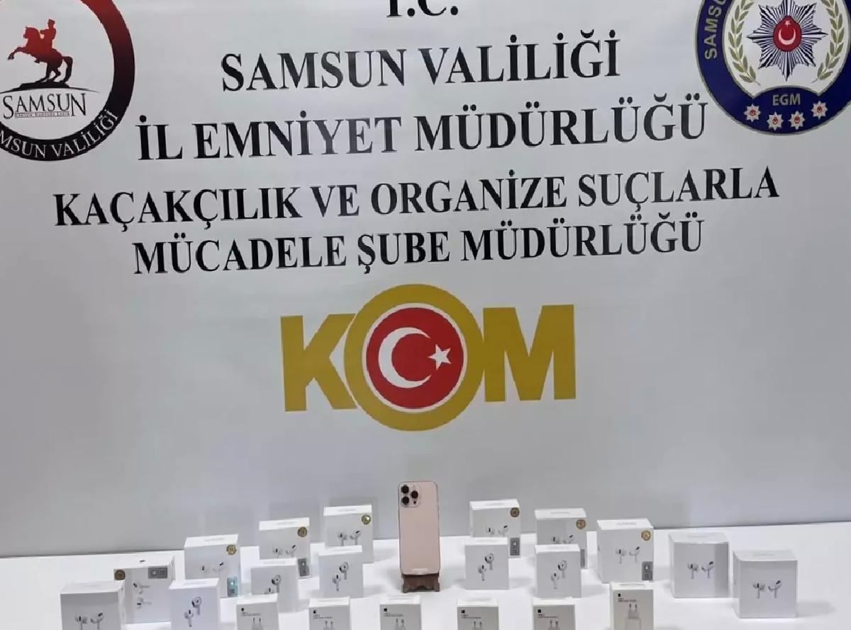 Samsun’da Kaçak Elektronik Operasyonu