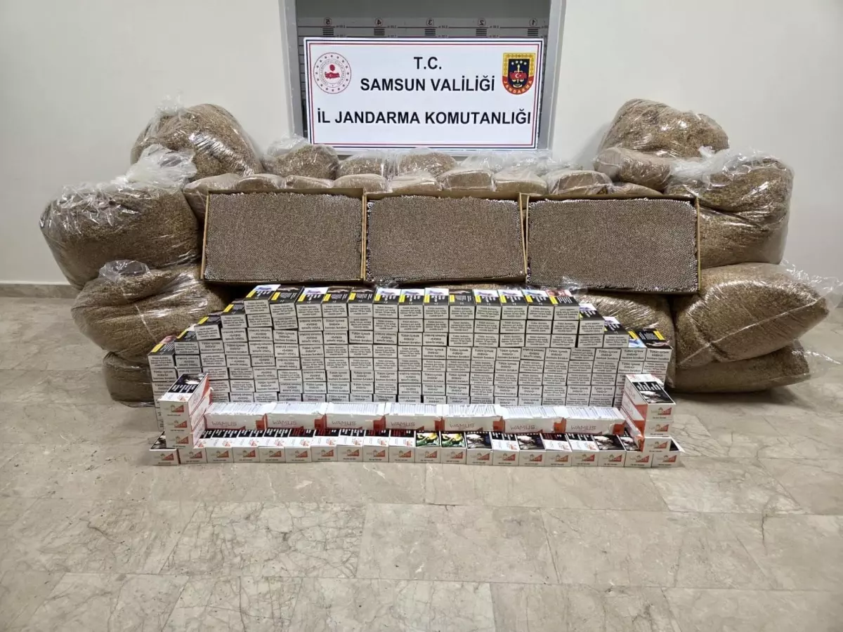 Samsun’da Kaçak Tütün Baskını