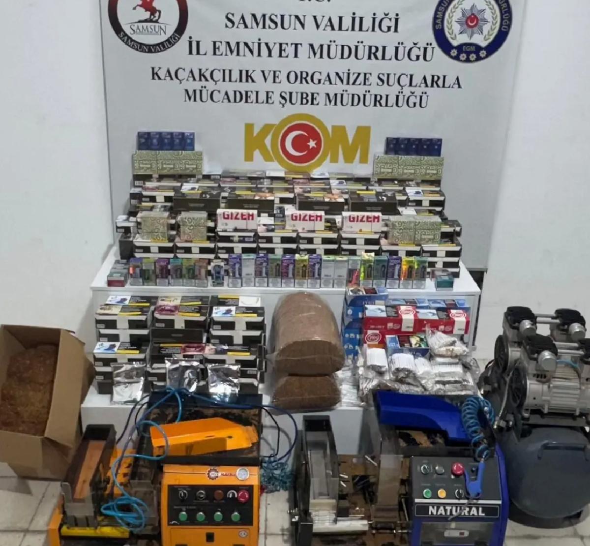 Samsun’da Kaçakçılık Operasyonu