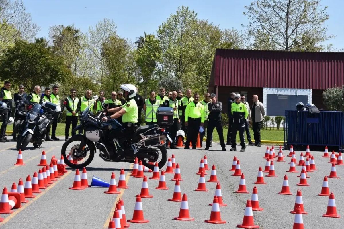 Samsun’da Motosikletli Polis Kursu Denetimi