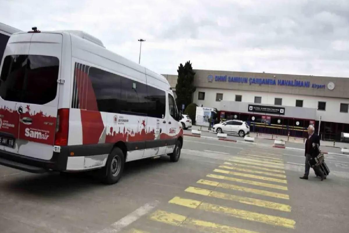SAMSUN’da SAMAIR Havalimanı Ulaşım Hizmeti 184 Bin Yolcu Taşıdı