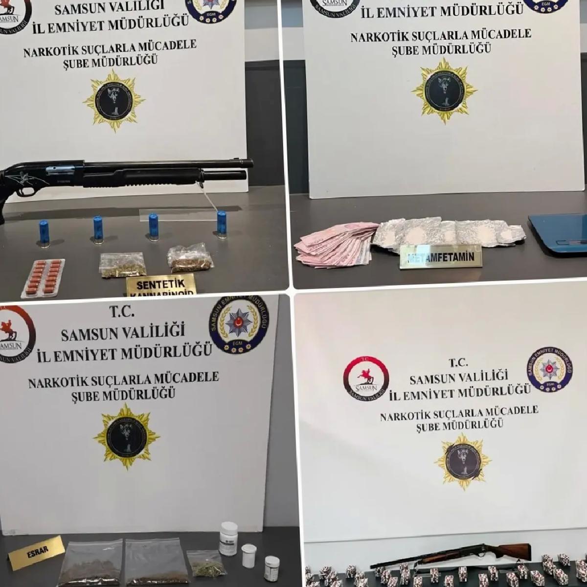 Samsun’da Uyuşturucu Operasyonu: 3 Gözaltı