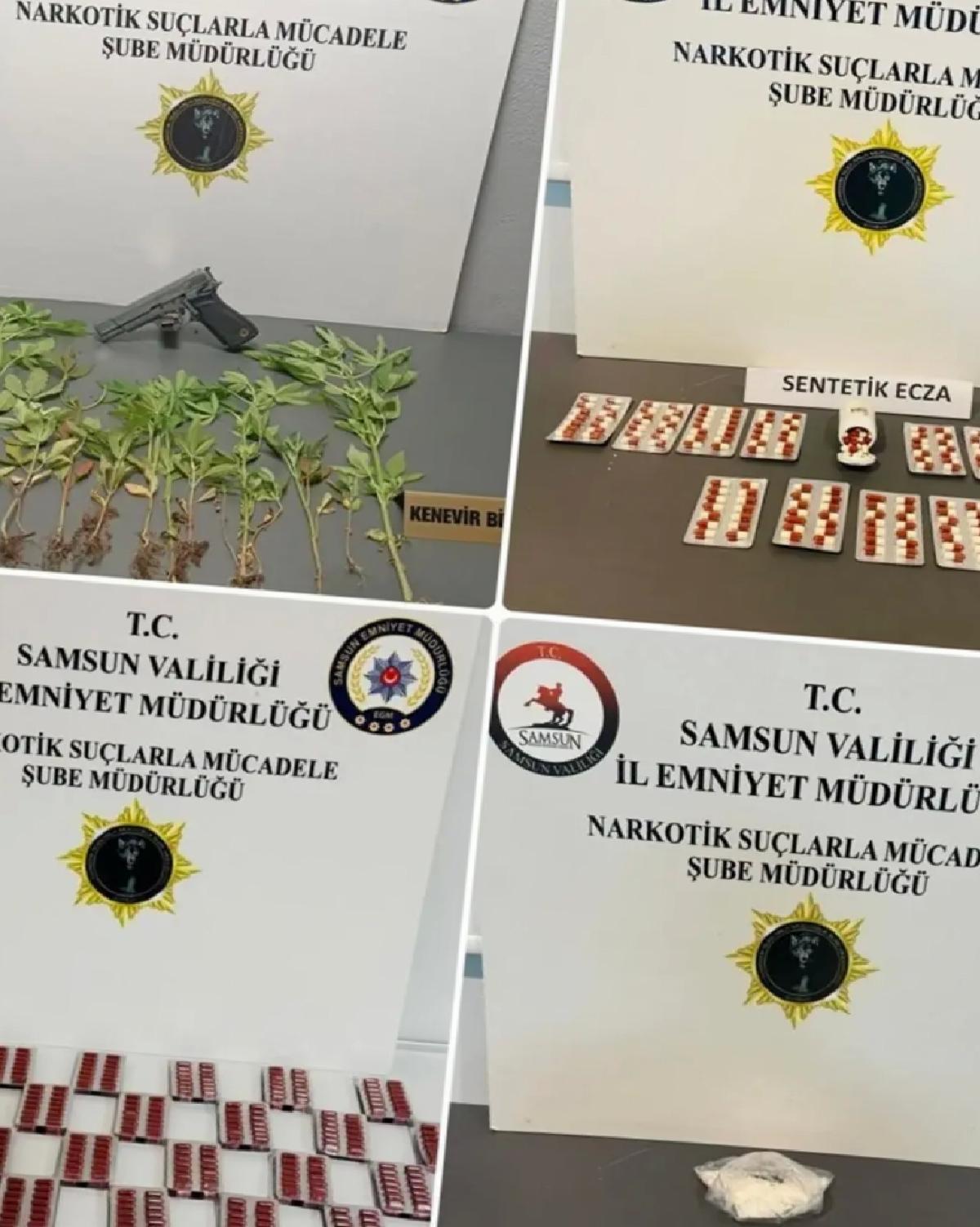 Samsun’da Uyuşturucu Operasyonu: 4 Gözaltı