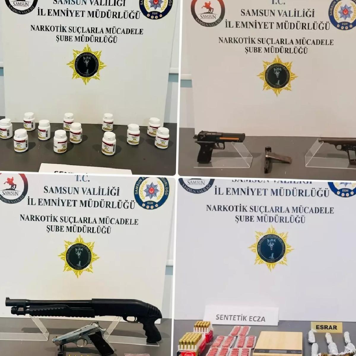 Samsun’da Uyuşturucu Operasyonu: 7 Gözaltı