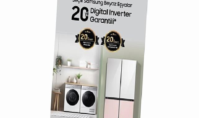 Samsung buzdolabı ve çamaşır makinelerinde 20 yıl garanti fırsatı!