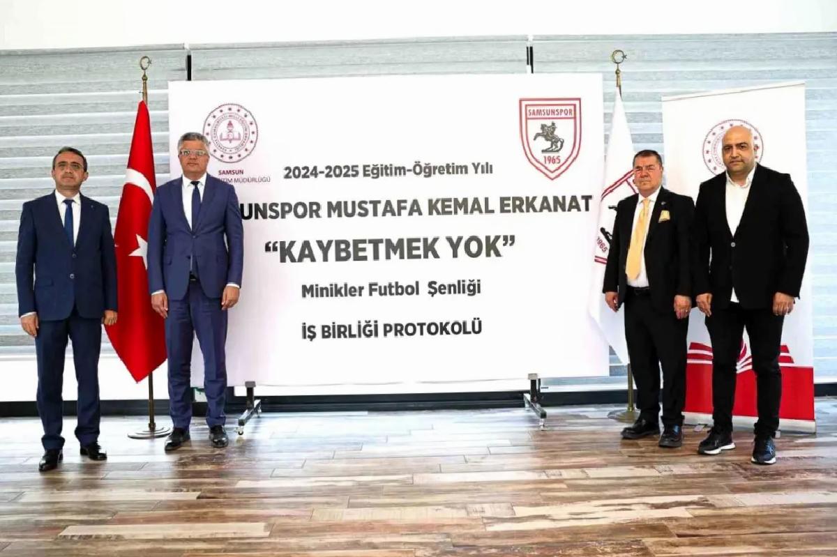 Samsunspor ve Milli Eğitimden Miniklere Futbol Şenliği İş Birliği