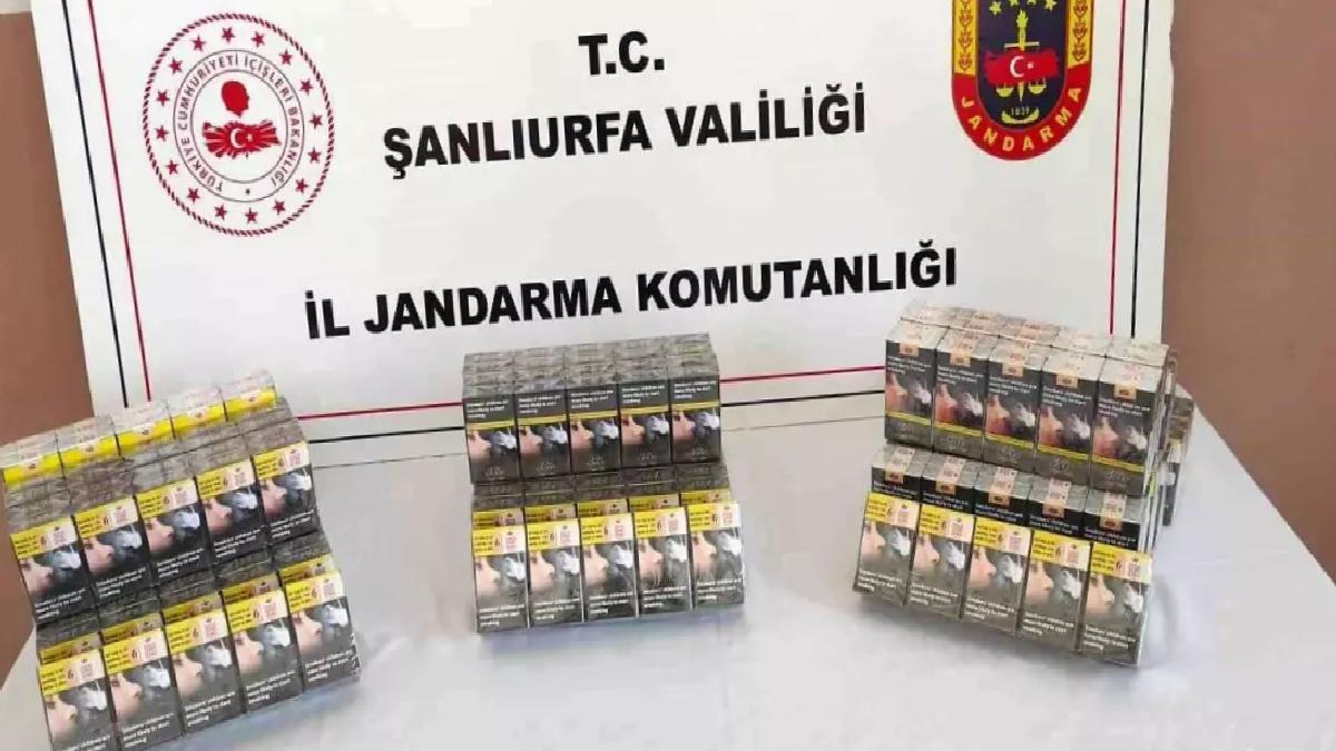 Şanlıurfa’da Gümrük Kaçağı Sigara Operasyonu