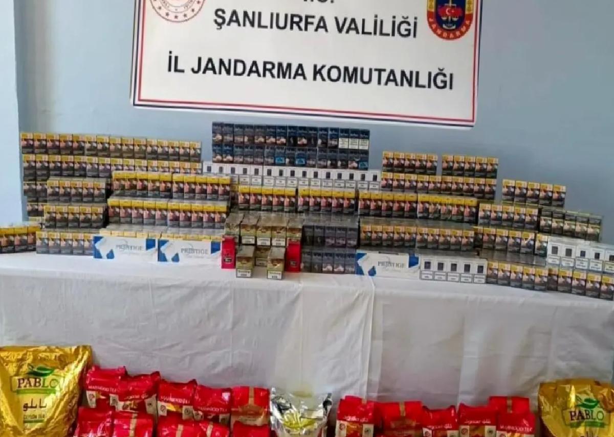 Şanlıurfa’da Kaçak Çay ve Tütün Ele Geçirildi