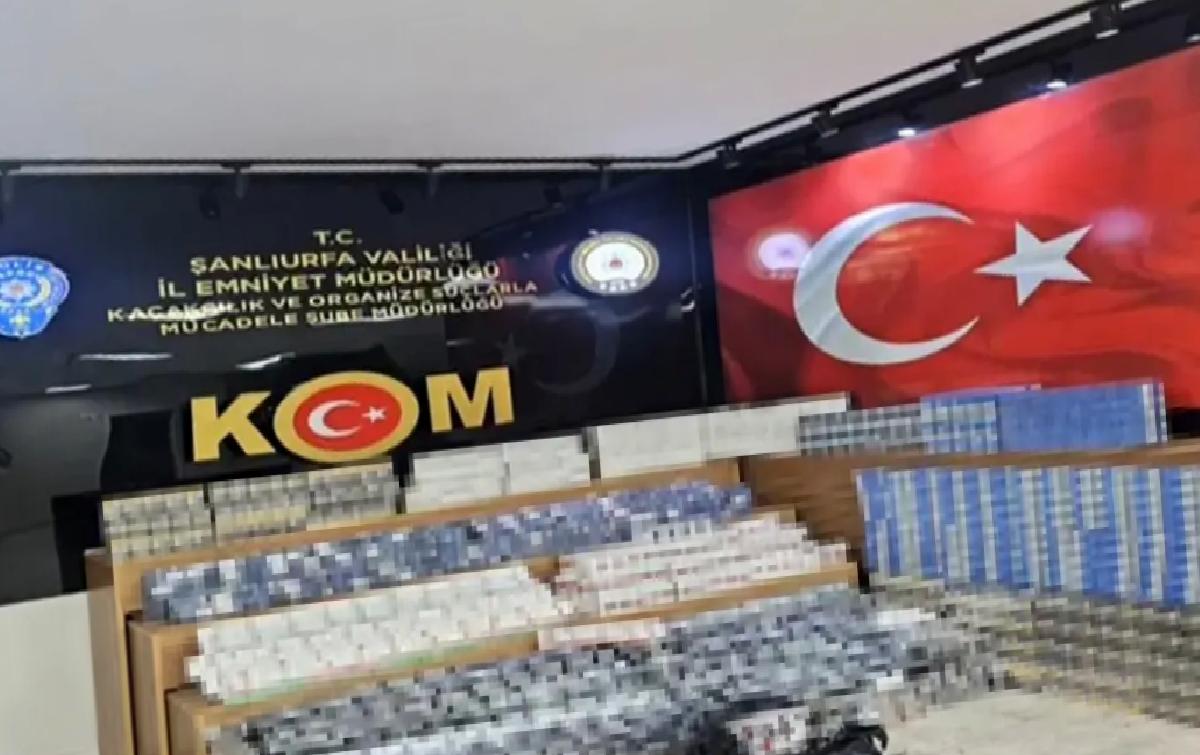 Şanlıurfa’da Sigara Kaçakçılığı Operasyonu
