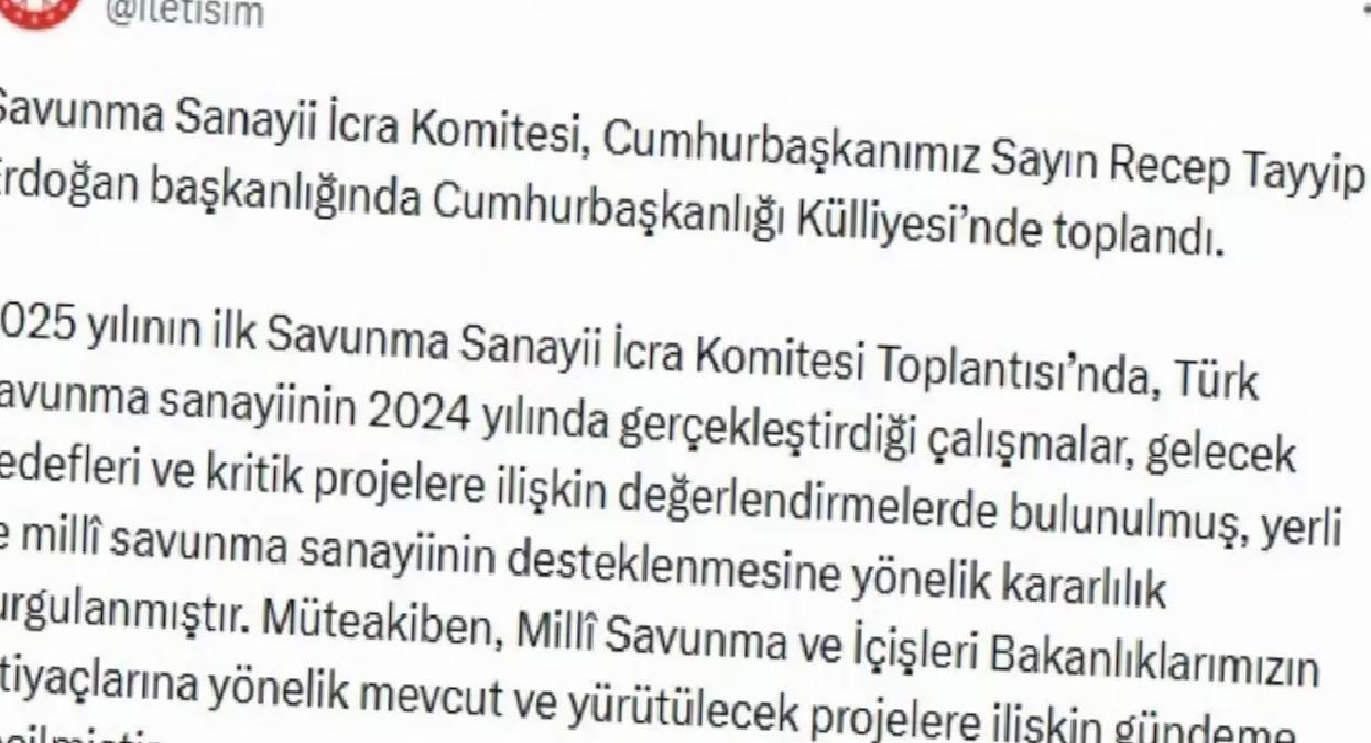 Savunma Sanayii İcra Toplantısı Yapıldı