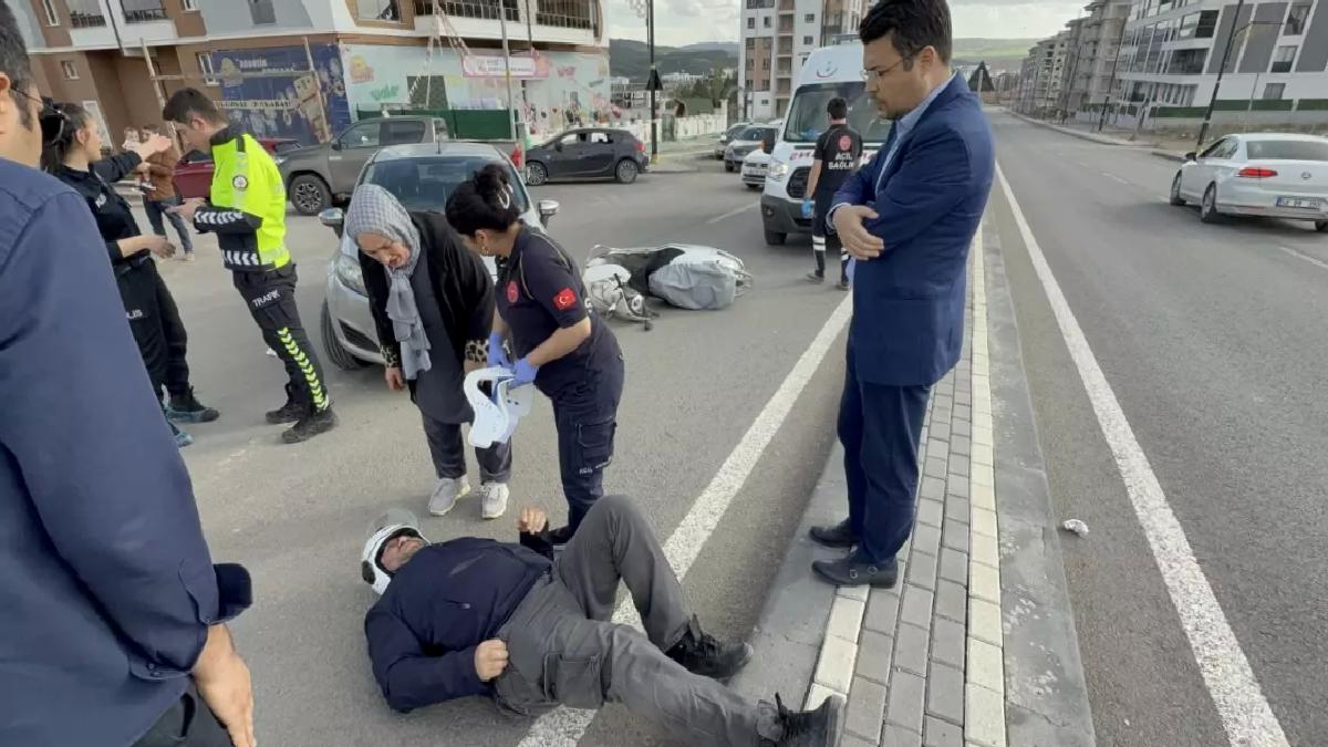 Sivasta Motosiklet Kazası