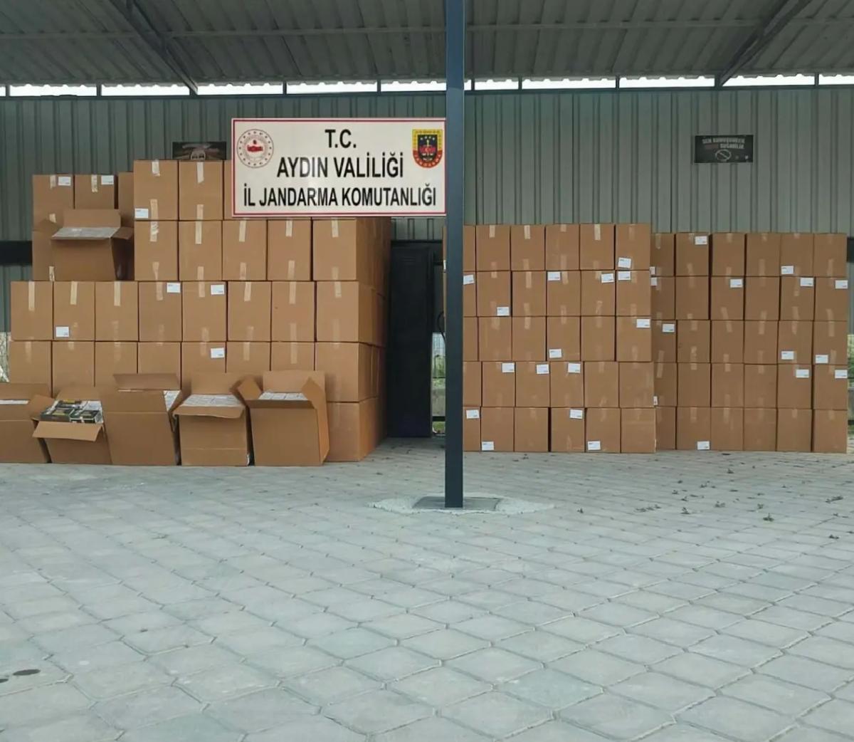 Söke’de 4,5 Milyon Lira Değerinde Kaçak Makaron Ele Geçirildi