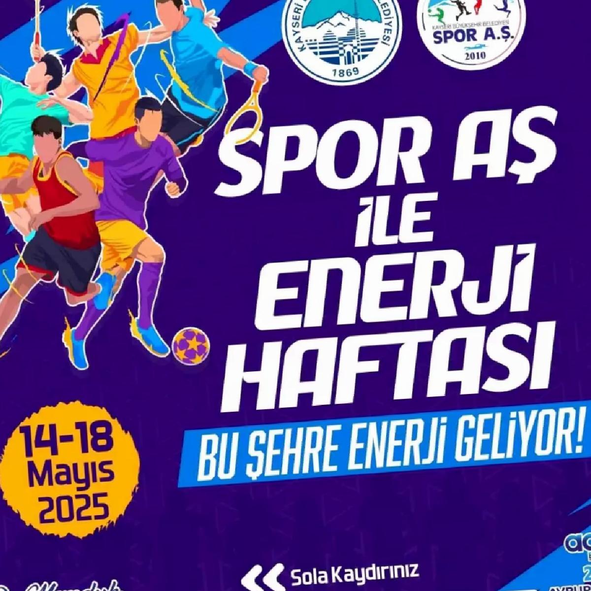 Spor A.Ş.’nin 19 Mayıs’a özel ‘Enerji Haftası’ etkinlikleri başladı