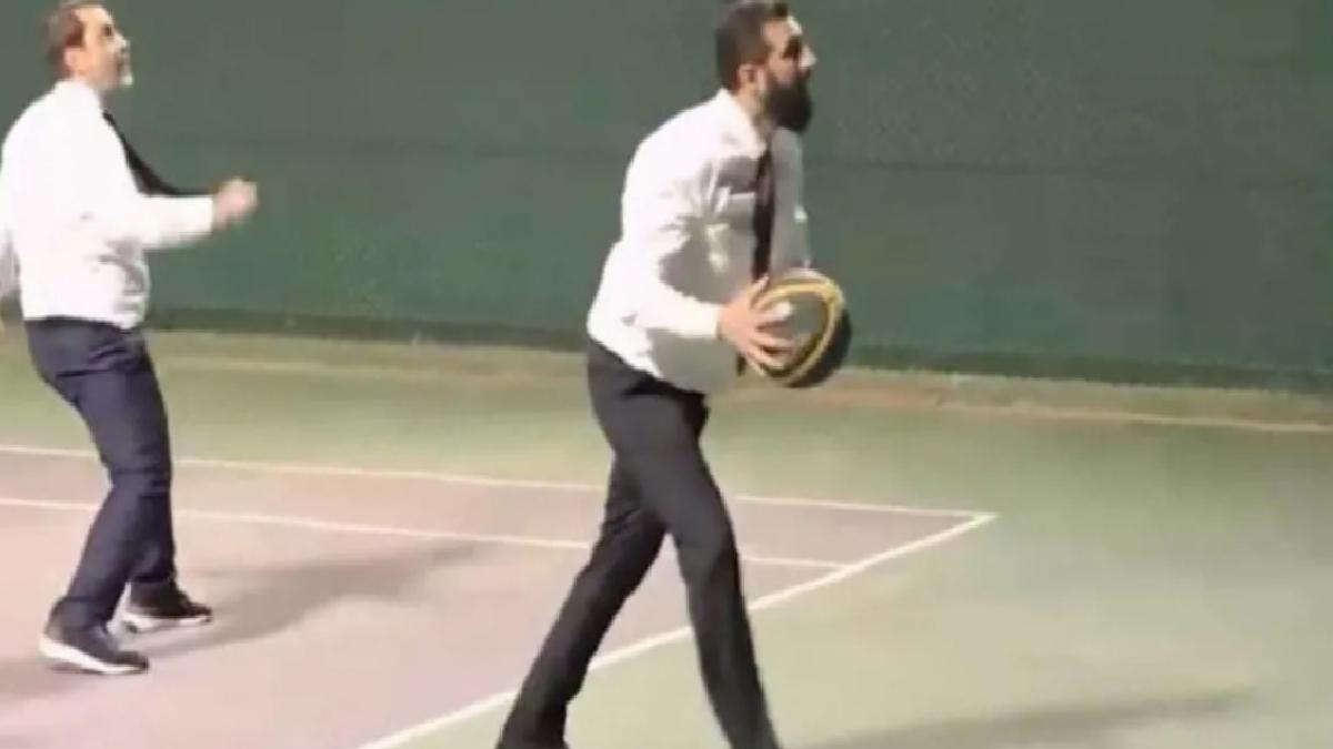 Suriye lideri Ahmed Şara, Hasan Şeybani ile basketbol oynadı
