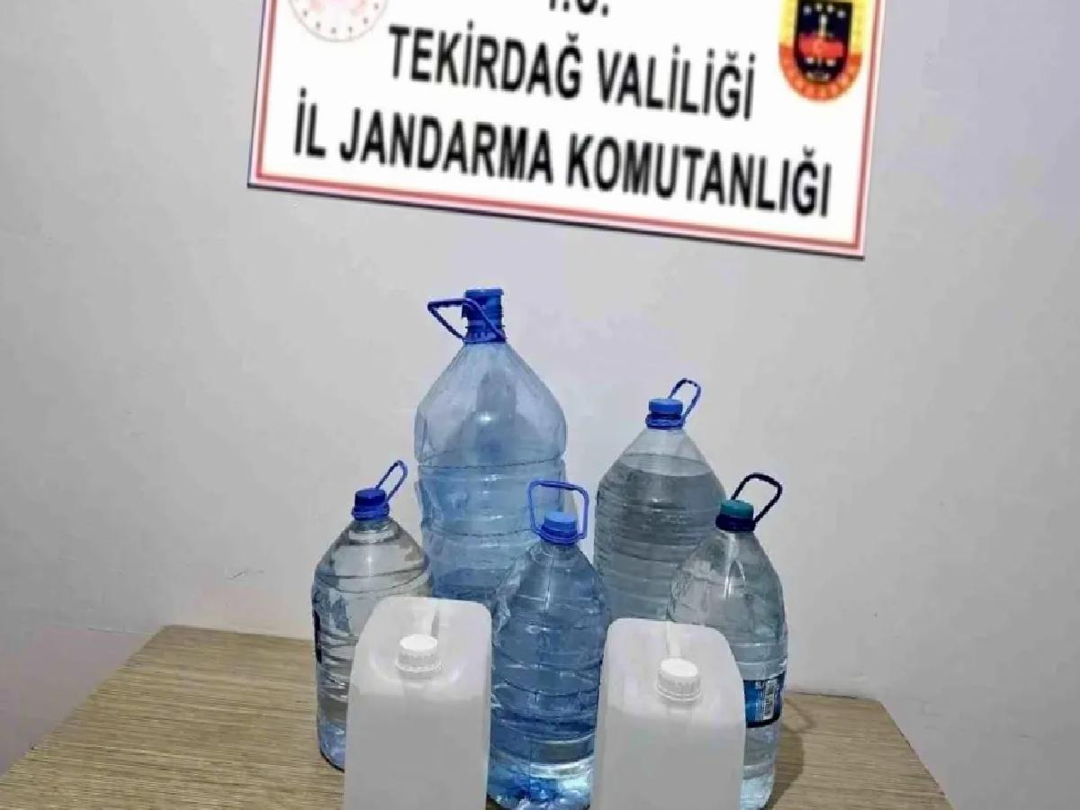 Tekirdağ’da Kaçak İçki ve Silah Operasyonu