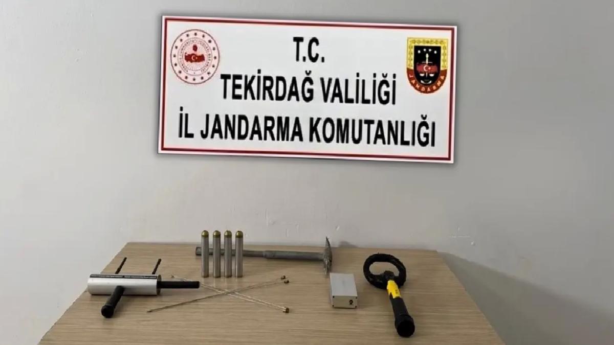 Tekirdağ’da Kaçak Kazı Operasyonu