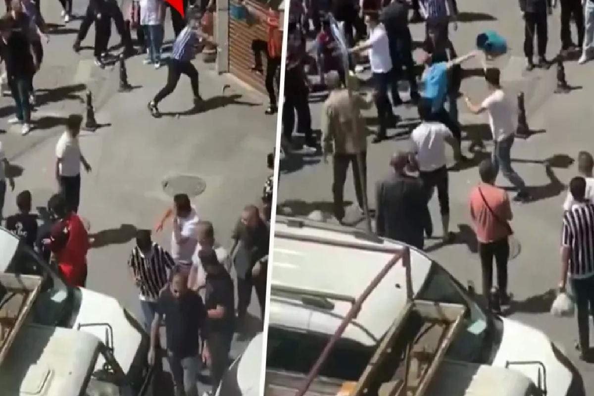 Tekmeler yumruklar havada uçuştu! Kupa finali öncesi ortalık savaş alanına döndü