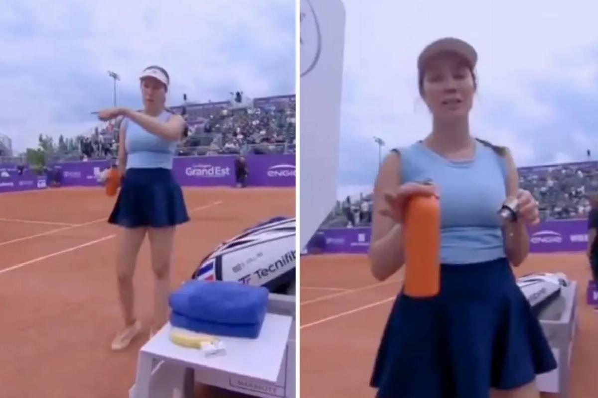 Tenis yıldızı, uygunsuz davranışta bulunan kameramana çıkıştı