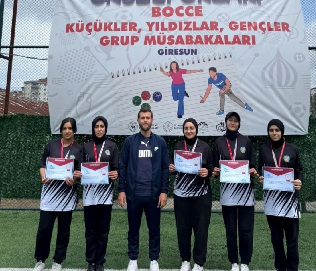 Tercanlı Kız Bocce takımı Türkiye finallerinde