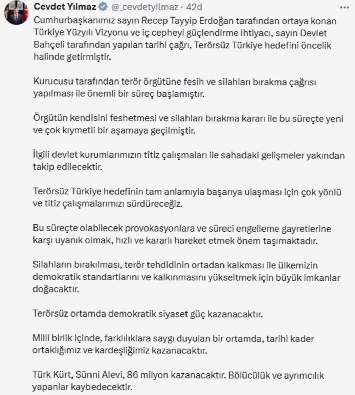 Terörsüz Türkiye hedefi için yeni aşama